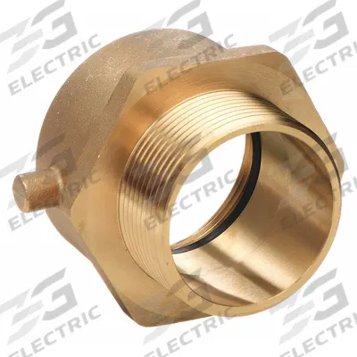 MOON AMERICAN Fire Hose Adapter: 1 1/2 in Compatible Pipe Size, NH X NPT, Straight, Brass - Brass Swivel Fire Hydrant & Standpipe Adapters