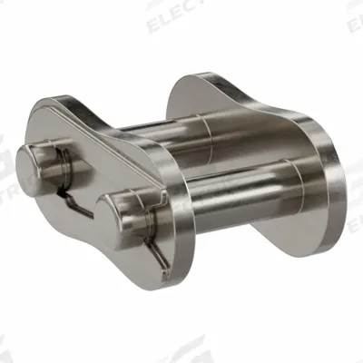 TSUBAKI Connecting Link: For Nickel-Plated Steel Roller Chains, 50, Single Strand - Connecting Links for ANSI Standard Chains