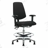 ESD Task Chair: Fabric, Arms Included, Ht Range 21 1/2 in to 29 in, 18 1/2 in Seat Wd, 17 in Seat Dp (MPN BR-ESD-FMBCH-MB-CR-T1-A1-CF-EG-ESDBLK). Key specifications — Foot Support: Yes; Back Tilt Backward: 13.5°; Back Tilt Forward: 10.5°; Base Material: Aluminum; Brand: APPROVED VENDOR; Product Type: ESD Task Chair; ESD-Safe: ESD-Safe; Seat Tilt Backward: 3°.