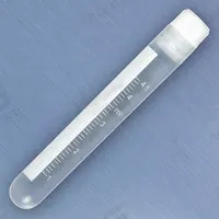 APPROVED VENDOR Cryogenic Vial: Cryogenic, Polypropylene, 5 mL, 12.5 mm Body Dia, Sterile, Colorless (MPN 3006). Key specifications — Self-Standing: Not Self-Standing; Brand: APPROVED VENDOR; Vial Type: Cryogenic; Body Color: Colorless; Includes Closure: Yes; Bottom Shape: Round; Thread Location: Internal.