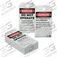 ABILITY ONE Lockout Tag: Danger, Danger Do Not Operate, Dept/Expected Completion/Name/Remarks, Tag (MPN 7690-01-651-2053)