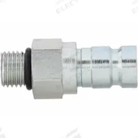 AEROQUIP Hydraulic Quick Connect Hose Coupling: 1/4 in Coupling Size, Steel, 1.89 lpm Max. Flow Rate (MPN FD90-1044-04-04). Key specifications — Body Material: Steel; Thread Size: 7/16"-20; Brand: AEROQUIP.