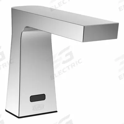 ZURN Kitchen and Bathroom Sensor Faucet: Camaya, Brass/Plastic, Polished Chrome Finish - Single-Post Sensor Bathroom Faucets