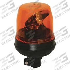 ECCO Rotating Beacon: Rotating Beacon, Amber, 5 11/16 in Overall Ht, LED, 12-24V DC (MPN EB7810A). Key specifications — Operating Voltage: 12-24V DC; Number of Flash Patterns: 1; Includes: Mounting Hardware; Electrical Connection: Blunt Cut Wires; Brand: ECCO; Shape: Round; Lighting SAE Class Rating: SAE Class 1.