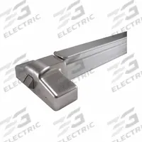 DESIGN HARDWARE Rim Exit Device: 3 ft Max Door Wd, Stainless Steel (MPN DH-1000R-33-32D). Key specifications — Product Type: Exit Device; Ligature Resistance: Not Ligature-Resistant; Brand: DESIGN HARDWARE; Exit Device Type: Rim; Outside Trim Type: Not Included; Exit Bar Style: Touchbar; ADA Compliant: No.