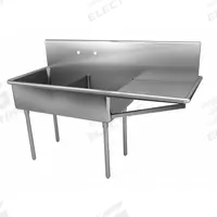JUST MANUFACTURING Scullery Sink: 2 Bowls, 48 in Overall Ht, 57 in Overall Lg, 27 1/2 in Overall Wd (MPN NSFB230-24R-2-J). Key specifications — Brand: JUST MANUFACTURING.