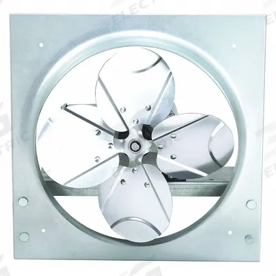 Dayton Exhaust/Supply Fan: 12 in Blade, 1/4 hp, Totally Enclosed, 115/230V AC - Direct-Drive Reversible Panel Fans