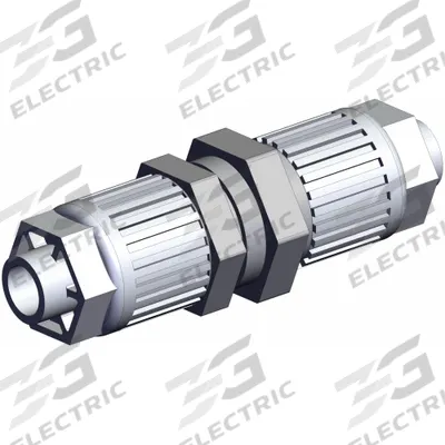 SMC High Purity Tube Fitting: 3/8 in OD x 3/8 in OD Size, Compression x Compression - PFA Compression Tube Fittings