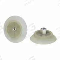 SCHMALZ Vacuum Pad Assembly: Flat, 1/4 in NPT Vacuum Port, 87.1 mm Pad Dia, Clear, 39 mm Pad Ht, SUF (MPN 10.01.01.15151). Key specifications — attr1019136: 10.01.01.15151; attr1019138: SCHMALZ; attr1019139: 55 A.