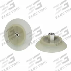 SCHMALZ Vacuum Pad Assembly: Flat, 1/4 in NPT Vacuum Port, 87.1 mm Pad Dia, Clear, 39 mm Pad Ht, SUF (MPN 10.01.01.15151). Key specifications — attr1019136: 10.01.01.15151; attr1019138: SCHMALZ; attr1019139: 55 A.