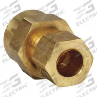 PARKER Compression Fitting Adapter: 1/2 in OD x 1/2 in Pipe Fitting Size, Compression x FNPTF, 10 PK (MPN 66C-8-8). Key specifications — Brand: PARKER.