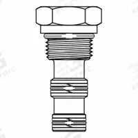 BUCHER HYDRAULICS Hydraulic Cavity Plugs: Zinc-Coated Steel, Three-Way, 1_2_3 Blocks Ports, Buna-N (MPN CPLG-08-N-25-012). Key specifications — attr1012059: CPLG-08-N-25-012; attr1011660: Buna-N; attr1011634: Zinc-Coated Steel; attr1011635: BUCHER HYDRAULICS; attr1203796: 3/4''-16.