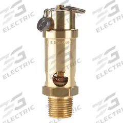 CONRADER Safety Valve: Soft Seat, 1/2 in (M)NPT Inlet (In.), 175 psi Preset Setting (PSI), Brass (MPN SRV530-1/2-175). Key specifications — attr291993: Soft Seat; attr291998: Brass; attr292007: Silicone; attr292009: Brass; attr294753: CONRADER.