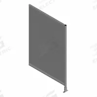 T-Slot Framing System Panel: Add-On, Gray, 84 in H x 24 in W x 5 1/2 in D, Solid (MPN 47812). Key specifications — Finish: Anodized; Brand: FAZTEK; Panel Color: Clear; Panel Type: Solid; Color: Gray; Material: Polycarbonate; Assembly: Unassembled; Manufacturer Part Number: 47812.