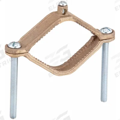 BURNDY Grounding Connector: Bronze, 2 1/2 in to 4 in Pipe - Pipe Ground Clamps