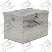 VESTIL Jobsite Box: 37 1/4 in W x 25 7/8 in D x 25 1/16 in H, 12 cu ft, Padlock, Silver (MPN APTS-2436). Key specifications — attr1116233: Silver; attr1116253: VESTIL; attr1222022: Padlock - Lock not included.