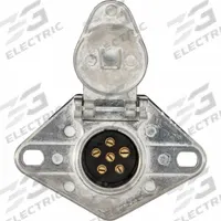 BUYERS PRODUCTS Trailer Connector: 6-Way, Steel, Trailer Electrical Connection, Spring (MPN TC1006)