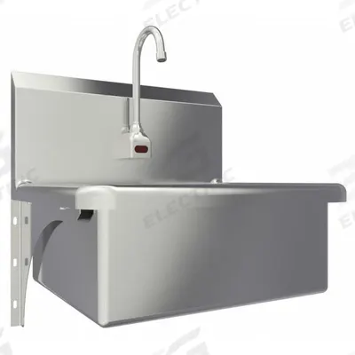 SANI-LAV Hands-Free Sink: 1 Stations, 9 in Bowl Dp, 20 in Bowl Lg, 17 in Bowl Wd - One-Station Wall-Mounted Hand Sinks with Faucets