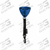RAILHEAD GEAR Blue LED Rechargeable Safety Light: Wire, 3 3/8 in Overall Wd, 3 3/16 in Overall Lg (MPN RCH-M25-B). Key specifications — Mounting Mechanism: Magnet; IP Rating: IPX6; Lens Color: Blue; Brand: RAILHEAD GEAR.
