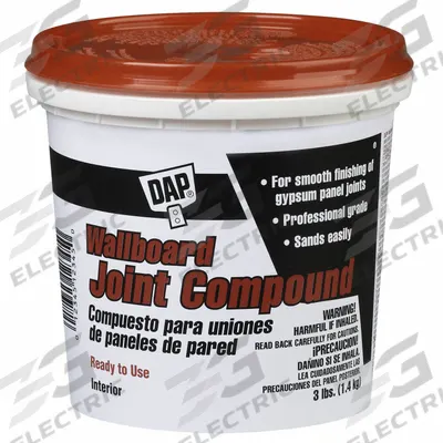 DAP Joint Compound: Wallboard, 3 lb Container Size, Pail - Joint Compounds & Plaster
