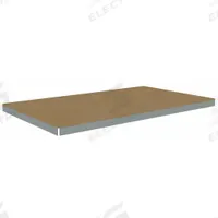 TENNSCO Shelf: 96 in x 42 in, 1,250 lb Load Capacity, Particleboard, Gray, Shelf (MPN ZLES-9642D). Key specifications — Decking Material: Particleboard; Includes: (4) Beams; Decking Finish: Unfinished; Shelf Configuration: Single Straight; Color: Gray; Frame Material: Steel; Brand: TENNSCO; Frame Finish: Zinc Plated.