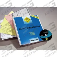 MARCOM Training Kit: Safety Orientation, DVD/Quiz/Scheduling Forms/Training Certificate, Spanish (MPN V0001009ST). Key specifications — attr1267898: 1910 Subpart S-Electrical Safety-Related Work Practices; attr1267912: Training Kit; attr1267913: DVD; attr1267916: MARCOM.