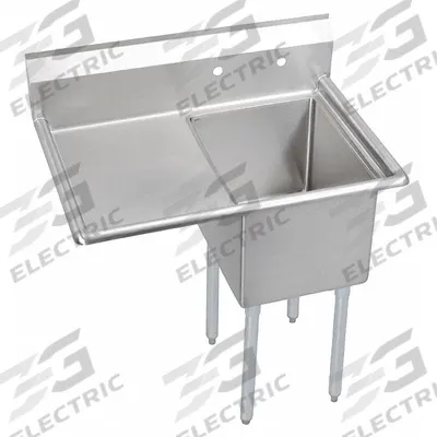 ELKAY Kitchen Sink: 1 Bowls, 43 3/4 in Overall Ht, 36 1/2 in Overall Lg - One-Bowl Freestanding Kitchen & Bar Sinks without Faucets