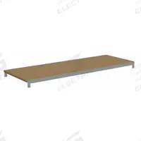 TENNSCO Shelf: 36 in x 18 in, 850 lb Load Capacity, Particleboard, Gray, Shelf (MPN ZAESH-3618D). Key specifications — Decking Material: Particleboard; Includes: (2) Beams; Decking Finish: Unfinished; Shelf Configuration: Single Straight; Color: Gray; Frame Material: Steel; Brand: TENNSCO; Frame Finish: Zinc Plated.