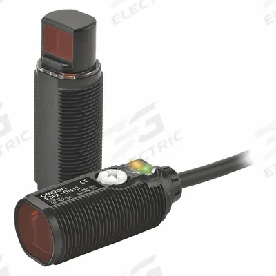 OMRON Photoelectric Sensor: M18 Threaded, Non-Terminated Cable, 10-30V DC - Cylindrical Sensors with Non-Terminated Cables