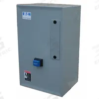 EATON NEMA Magnetic Motor Starter: Non-Reversing, 3 Poles, NEMA Size 00, 9 A, 208V AC Coil (MPN ECN05A1EAA-R63/A). Key specifications — attr211388: EATON; attr951451: 1NO/1NC; attr951453: 208V AC; attr951489: Three; attr984425: 1NO/1NC; attr984429: Pilot Light; attr997361: None (Not Applicable to Electronic Overloads).