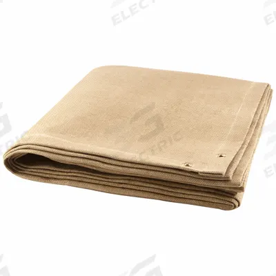 STEINER Welding Blanket: Vermiculite-Coated Fiberglass, 6 ft Wd, 8 ft Lg - Heavy-Duty Vermiculite-Coated Fiberglass Welding Blankets