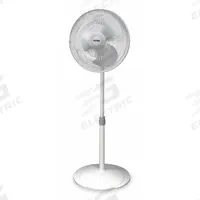 AIR KING Freestanding Fan: 16 in Blade Dia, 53 1/4 in Ht, 3 Speeds, Oscillating, White, Steel (MPN 9126). Key specifications — Brand: AIR KING; Number of Speeds: 3; Guard Material: Steel; Voltage: 120V AC; Oscillation: Oscillating; Includes Remote Control: No; Application: Home and Office; Power Source: Plug-In.