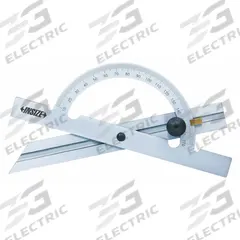 INSIZE Manual-Reading Protractor: 11 13/16 in Blade Lg, 10°to 170°, 1° Graduations, +/-0.3° Accuracy (MPN 4797-150). Key specifications — attr1182193: Steel; attr1182194: +/-0.3°; attr1182195: 11-13/16 in; attr1182198: 1°; attr1182218: INSIZE.