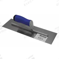 WESTWARD Square-End Finishing Trowel: Blade Material Carbon Steel, Blade Shape Square, 4 in Blade Wd (MPN 13A738). Key specifications — attr1008665: Ergonomic; attr1005004: WESTWARD; attr1008664: ErgoSoft.