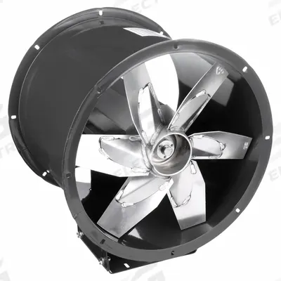 Dayton Tubeaxial Fan: Clean Air, 18 in Blade, 38 sones Max Noise Level @ 5 Feet - Clean Air Belt-Drive Fans without Drive