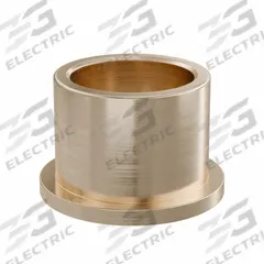 Flanged Sleeve Bearing: Bronze, SAE 841, 30 mm Bore, 38 mm OD, 30 mm Lg, -35°F to 300°F, 2 PK (MPN FFM3038-30B). Key specifications — System of Measurement: Metric; Material Grade: SAE 841; Flange Type: Flanged; Brand: OILITE.