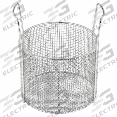 MARLIN STEEL WIRE PRODUCTS Parts Washer Basket: Round, Stainless Steel, Silver - Round Parts Washer Baskets
