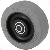 APPROVED VENDOR Caster Wheel: 3 1/2 in Wheel Dia., 1 1/4 in Wheel Wd, Rubber, 225 lb Load Rating (MPN 2.00003.445 COND). Key specifications — Wheel Core Material: Plastic; Wheel/Tread Color: Gray; Brand: APPROVED VENDOR.