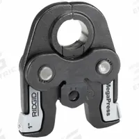 RIDGID Press Jaw: 1 in Pipe, Stainless Steel, For Viega MegaPress, Extended/Std Tool Types (MPN 37968). Key specifications — attr518773: Jaw; attr518762: Stainless Steel; attr518771: Steel; attr518761: Viega MegaPress; attr518760: RIDGID.