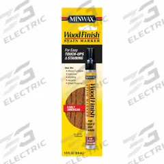 MINWAX Wood Repair Marker: Wood Repair Marker, Oil, 1 Container Size, Wood, Early American, Minwax (MPN 63485000). Key specifications — Brand: MINWAX; Sub-Brand: Minwax; Color: Early American.