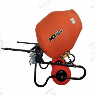 KUSHLAN PRODUCTS Corded Concrete Mixer: For use with Concrete, 10 cu ft Drum Capacity - Corded Cement Mixers