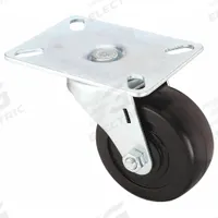 APPROVED VENDOR Plate Caster: Swivel, No Brake, Rubber, 3 in Wheel Dia, 1 1/4 in Wheel Wd, Plain (MPN 1UKP7). Key specifications — Wheel Bearing Type: Plain; Wheel/Tread Color: Black; Brand: APPROVED VENDOR; Caster Type: Swivel.