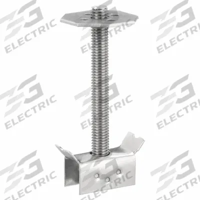 APPROVED VENDOR Grating Mount, Stainless Steel, 20PK: Grating Mount, 1/2" Threaded Stud - Raw Materials