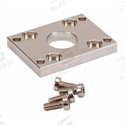 SMC Flange Bracket: Flange, Fits 32 mm Bore Dia, CQ-F032 - Flange Mounting Hardware