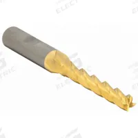 CLEVELAND Square End Mill: High Speed Steel, TiN Coated, 4 Flute, 15/32" Mill Dia, 1-1/4" LOC (MPN C33205)