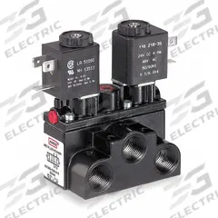 ARO Solenoid Air Control Valve: Alpha, Four-Way / Two-Position, 24V DC, 3/8 in Female NPT, 150 psi (MPN A213SD-024-D). Key specifications — attr1092969: Non-Locking; attr1086920: A213SD-024-D; attr1092977: Solenoid Return.