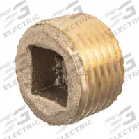 APPROVED VENDOR Plug: Square Drive Cored Plug, 3 in, NPT Threaded, Class 125, C89833 Brass (MPN ZUSA-PF-10563). Key specifications — Brand: APPROVED VENDOR; Maximum Operating Pressure: 125 psi @ 72° F.