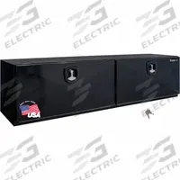 BUYERS PRODUCTS Topside Truck Box: Topside Truck Box, Double Drop-Down Doors Lid, 96 in Overall Wd (MPN 1752836). Key specifications — Brand: BUYERS PRODUCTS; Color: Gloss Black; Lock Type: Keyed.
