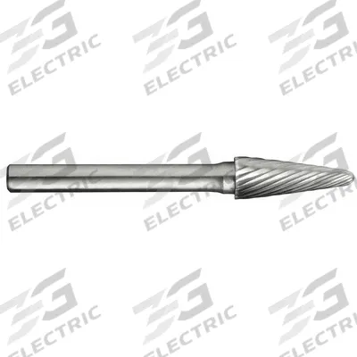 CLE-LINE Carbide Bur: Ball-Nosed Cone, SL-6, Single Cut, 5/8" x 1 5/16" Head - Single-Cut Ball-Nosed Cone Burs