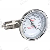 DWYER Dial Thermometer: 0°F to 240°F, ±2%Full Scale Accuracy, 2.5 in Stem Lg, 3 in Dial Dia (MPN BTLS32551). Key specifications — Accuracy: ±2 % Full Scale; Brand: DWYER.